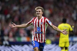 马竞官方：巴里奥斯轻度肌肉损伤，何时复出取决于伤情的恢复情况